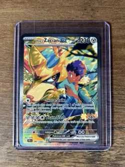 Pokemon TCG Hop’s Zacian EX 185/159 Journey Together SIR Near Mint Holo - Image 1
