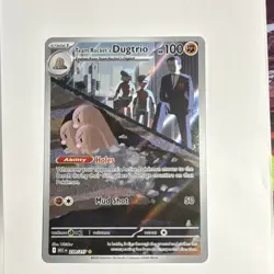 Pokemon Team Rocket's Dugtrio Full Art Holo Rare 239/217 ASC 100 HP English - Image 1