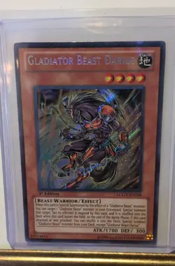 Gladiator Beast Darius LCGXEN244 Legendary Collection 2 Duel Academy 1st Edition - Image 1