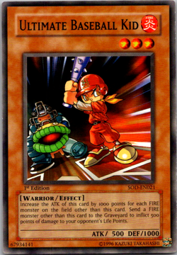 Ultimate Baseball Kid SOD-EN021 1st Edition - Yu-Gi-Oh! TCG Common - Image 1