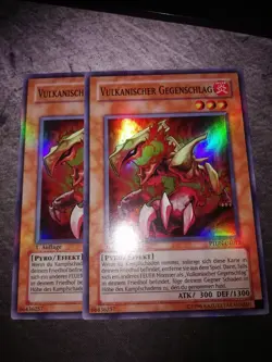 1x Vulkanischer Gegenschlag PTDN-DE012 Holo NM Yu-Gi-Oh 1. Auflage Deutsch - Image 1