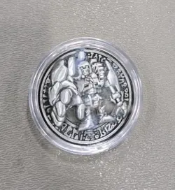 Yu-Gi-Oh! Official YCS Pre-Registration Silver Ancient Gear Golem Coin - Image 1