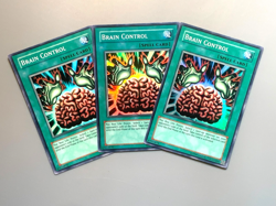 yugioh 3X Brain Control TLM-EN038 Unlimited Edition Super Rare Near Mint playset - Image 2