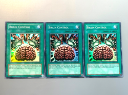 yugioh 3X Brain Control TLM-EN038 Unlimited Edition Super Rare Near Mint playset - Image 3