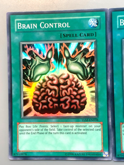 yugioh 3X Brain Control TLM-EN038 Unlimited Edition Super Rare Near Mint playset - Image 4