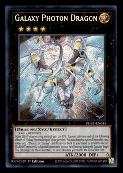 Galaxy Photon Dragon Secret Rare Photon Hypernova PHHY-EN044 - Image 1