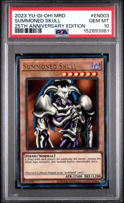 YUGIOH PSA 10 MRD SUMMONED SKULL 25TH ANNIVERSARY - Image 1