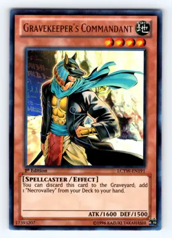 Yugioh Gravekeeper's Commandant LCYW-EN191 Ultra Rare - NM 💎 - Image 1
