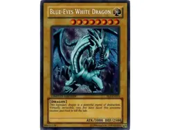 Blue-Eyes White Dragon Yu-Gi-Oh! FL1-EN001 Secret Rare HEAVY PLAYED - Image 1