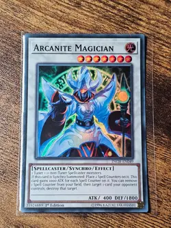 INCH-EN049 ARCANITE MAGICIAN SUPER RARE 1ST EDITION (NM+) YuGiOh - Image 1