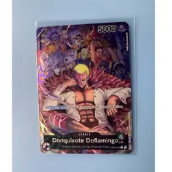 One Piece Donquixote Doflamingo OP04-019 Alt Art Leader - Image 1
