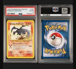 PSA 4 VG-EX Shining Charizard Neo Destiny Holo Rare Pokemon Card 107/105 - Image 4