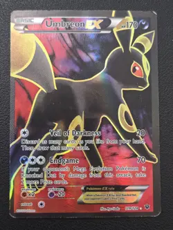 Pokemon TCG Umbreon EX Full Art Ultra Rare Card 119/124 XY Fates Collide - Image 1