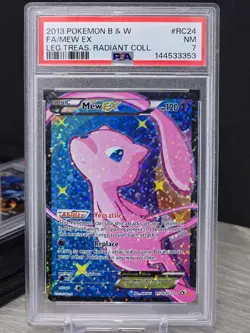 Pokemon Card Mew EX RC24/RC25 Legendary Treasures Radiant Collection 2013 PSA 7 - Image 1