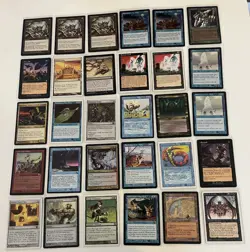 MTG Lord Of Atlantis, Telekinesis & More Vintage Magic Gathering Card Lot Of 30 - Image 1