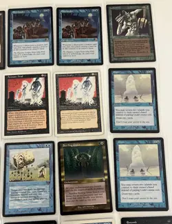 MTG Lord Of Atlantis, Telekinesis & More Vintage Magic Gathering Card Lot Of 30 - Image 3