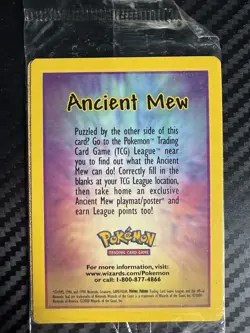 Ancient Mew Pokemon Card Movie Promo Factory Sealed *Defect Corner & Print Line - Image 5