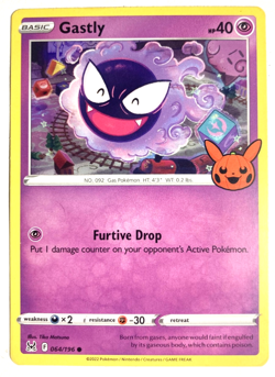 Pokemon Gastly + FREE extra Rare card! - Image 1