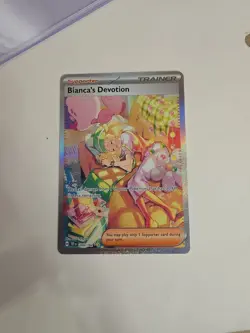 Pokemon TCG Temporal Forces Bianca's Devotion Holo Card SV05: Trainer - Image 1