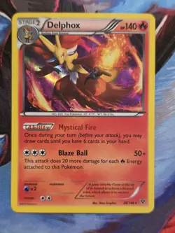 Delphox 26/146 XY Base Set Holo Rare Pokemon Card - Image 1