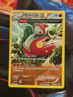 Medicham 81/160 XY Primal Clash Reverse Holo Rare Pokemon Card - Image 1