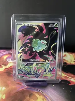 Pokemon TCG Bulbasaur Mega Evolutions 133/132 Illustration Card - Image 1