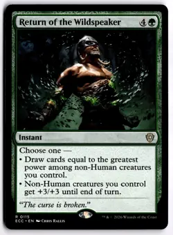 Return of the Wildspeaker NM ECC Commander: Lorwyn Eclipsed MTG - Image 1
