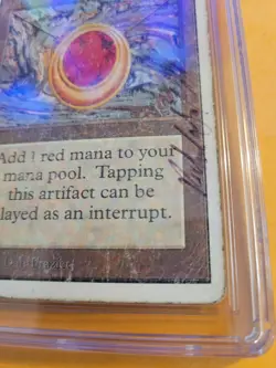 MTG Mox Ruby - Unlimited - Magic CGC 2.0 Played, Signed by Richard Garflield - Image 4