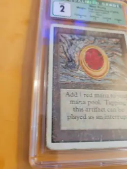 MTG Mox Ruby - Unlimited - Magic CGC 2.0 Played, Signed by Richard Garflield - Image 5