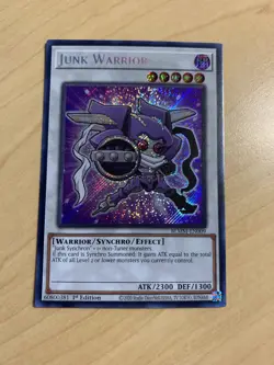 Yugioh! - Junk Warrior - BLMM-EN009 - Secret Rare - 1st Ed NM - Image 1
