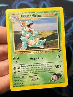 Giovanni's Nidoqueen 23/132 Rare Gym Challenge Pokemon Card HP - Image 3