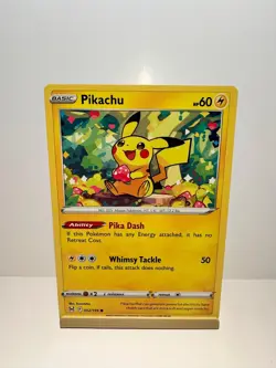 Pikachu 052/196 Common Lost Origin Pokemon Near Mint - Image 1