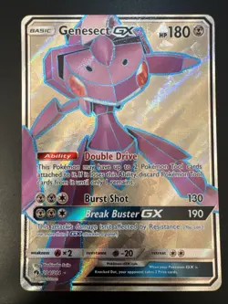 Pokemon Card Genesect GX 204/214 Ultra Rare Lost Thunder Pack Fresh Full Art - Image 1