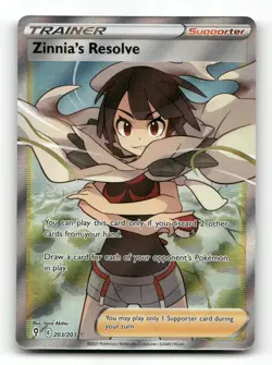 Zinnia's Resolve 203/203 - Evolving Skies - Pokemon Card NM/M - Image 1