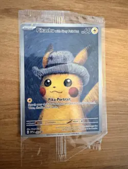 Pokemon TCG Pikachu with Grey Felt Hat SVP085 Van Gogh Promo Sealed PRE-SALE！！！ - Image 1