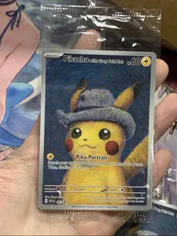 Pokemon TCG Pikachu with Grey Felt Hat SVP085 Van Gogh Promo Sealed PRE-SALE！！！ - Image 1