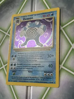 Pokemon TCG Quappo Holo Rare 13/102 Base-Set Poliwrath Vintage - Image 2