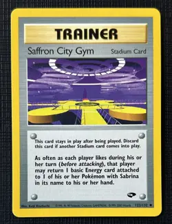 POKEMON CARD SAFFRON CITY GYM 122/132 GYM CHALLENGE - Image 1