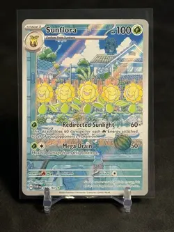 Pokemon Sunflora 169/167 Scarlet & Violet Twilight Masquerade Illustration Rare - Image 1