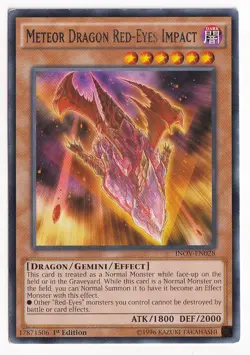 Yugioh! MP Meteor Dragon Red-Eyes Impact - INOV-EN028 - Rare - 1st Edition - Image 1