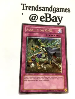 YUGIOH - ASSAULT ON GHQ - FET-EN056 - 1ST ED - ULTIMATE - NM - FLAMING ETERNITY - Image 2