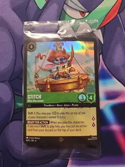 Stitch Alien buccaneer 8/p2 Lorcana Disney TCG- Sealed New - Image 1