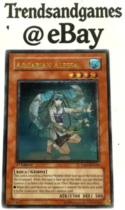 YUGIOH - AQUARIAN ALESSA - TAEV-EN020 - 1ST ED - ULTIMATE RARE - NEAR MINT - ENG - Image 1