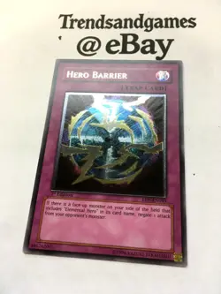 YUGIOH - HERO BARRIER - EEN-EN049 - 1ST ED - ULTIMATE - NM - ELEMENTAL ENERGY - Image 3