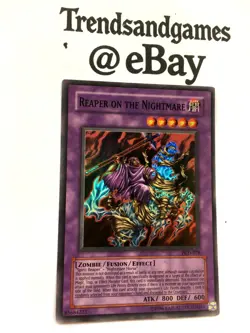 YUGIOH - REAPER ON THE NIGHTMARE - PGD-078 - SUPER RARE - NM PHARAONIC GUARDIAN - Image 2