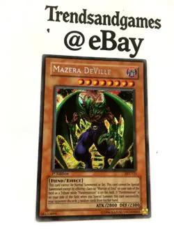 YUGIOH - MAZERA DEVILLE - AST-111 - ANCIENT SANCTUARY - SECRET RARE - NEAR MINT - Image 2