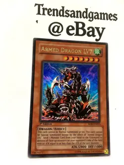 YUGIOH - ARMED DRAGON LV7 - SOD-EN015 - 1ST ED - ULTRA - NM SOUL OF THE DUELIST - Image 2