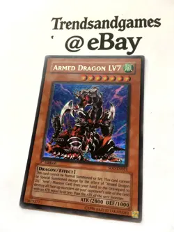 YUGIOH - ARMED DRAGON LV7 - SOD-EN015 - 1ST ED - ULTRA - NM SOUL OF THE DUELIST - Image 3