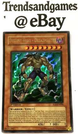 YUGIOH - DESTINY HERO - DREADMASTER - EOJ-EN004 - 1ST ED - ULTRA RARE NEAR MINT - Image 1