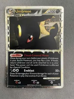 Umbreon (Prime) 86/90 Undaunted Holo - Pokemon Trading Card 2010 NM/Mint - Image 1
